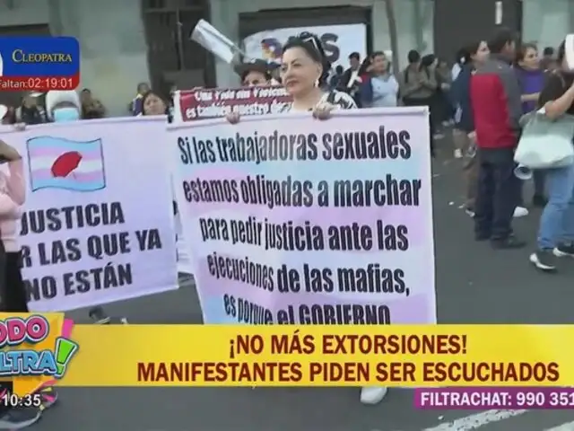 Paro Nacional: Trabajadoras sexuales se unieron a la protesta contra la delincuencia