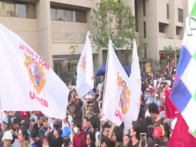 Paro en Lima: estudiantes de San Marcos y La Cantuta se sumaron a las manifestaciones