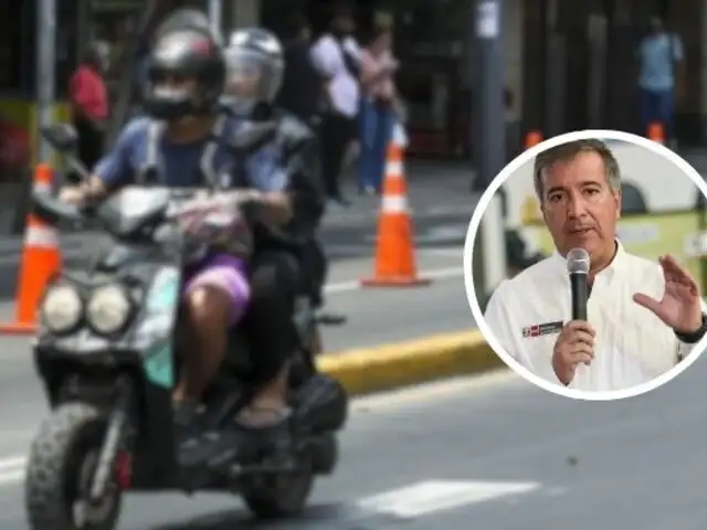 Gobierno evalúa restringir circulación de motos lineales con dos pasajeros en distritos en estado de emergencia