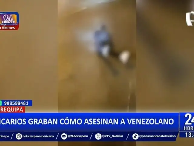 Sicarios asesinan a joven venezolano en plena calle en Arequipa