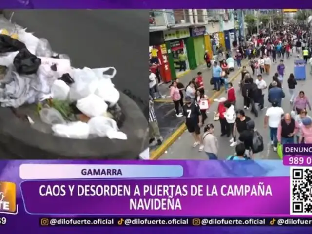 Caos, desorden y basura: La situación de Gamarra a puertas de la campaña navideña