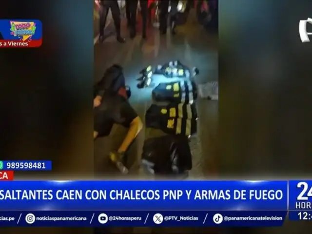 Ica: capturan a dos delincuentes que operaban como falsos policías