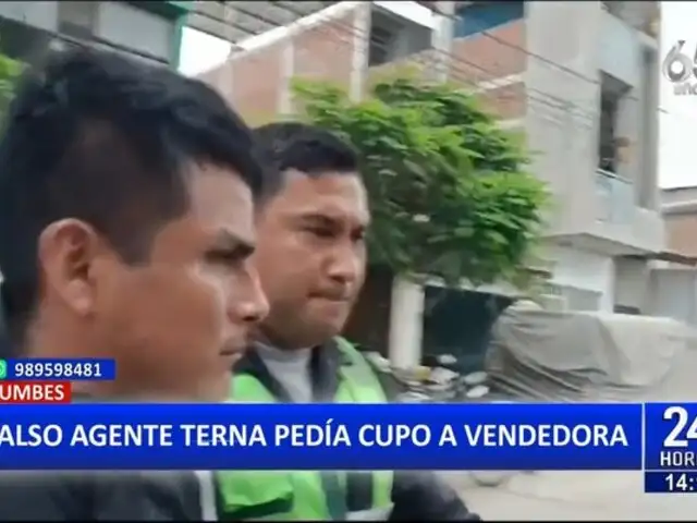 Capturan a falso agente terna en Tumbes: pedía dinero a comerciantes de combustible