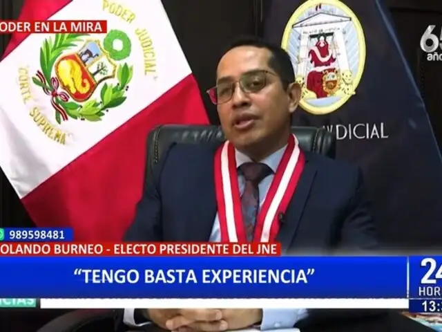 Nuevo presidente del JNE: "Tengo basta experiencia"