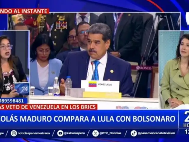 Nicolás Maduro compara a Lula da Silva con Jair Bolsonaro por veto de Venezuela en los BRICS