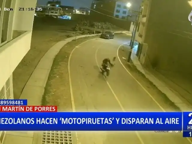 SMP: Extranjeros realizan piruetas en motos y disparos al aire