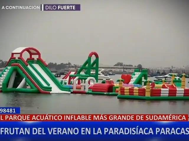 Descubre el parque acuático inflable más grande de Sudamérica cerca de Lima