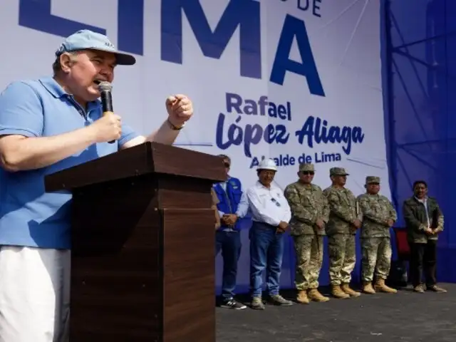 Alcalde López Aliaga presentó avances de liberación de la carretera Ramiro Prialé