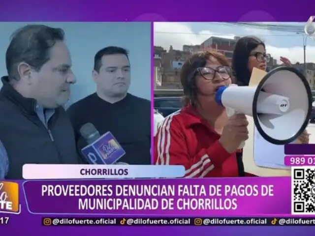 Proveedores denuncian incumplimiento de pagos por parte de la Municipalidad de Chorrillos