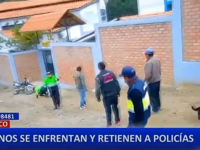 Huánuco: pobladores retienen a policías por presuntos abusos y corrupción