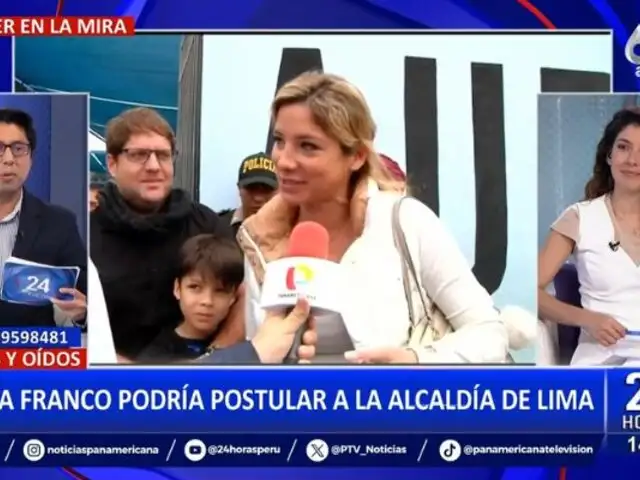 ¿Sofía Franco postulará a la Alcaldía de Lima?: Esto dijo la conductora de TV