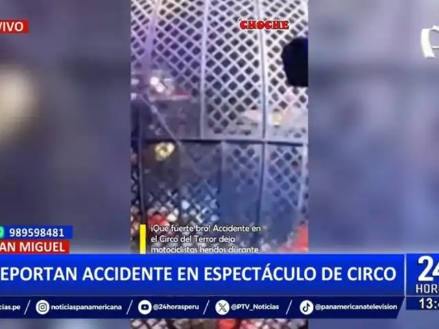 San Miguel: Reportan accidente en show de circo