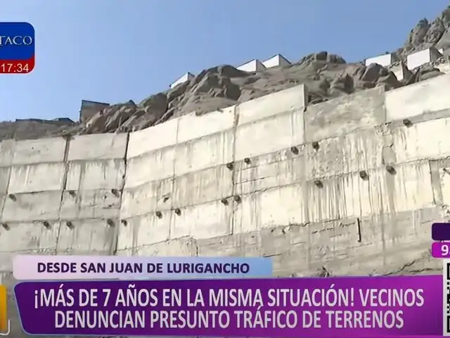 SJL: vecinos enfrentados por construcción de muro e instalación de tuberías