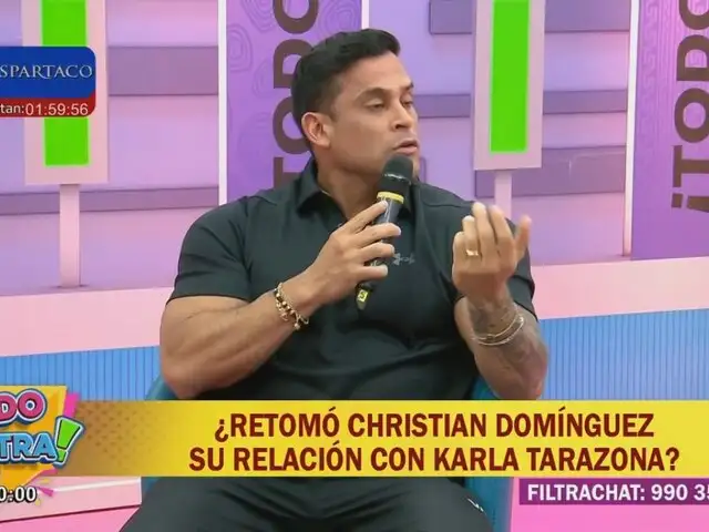 Christian Domínguez aclara su relación con Karla Tarazona: "No es mi pareja"