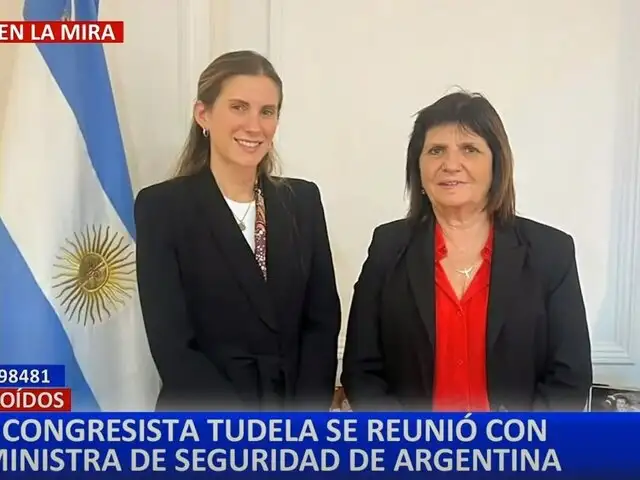 Adriana Tudela se reúne con ministra argentina Patricia Bullrich