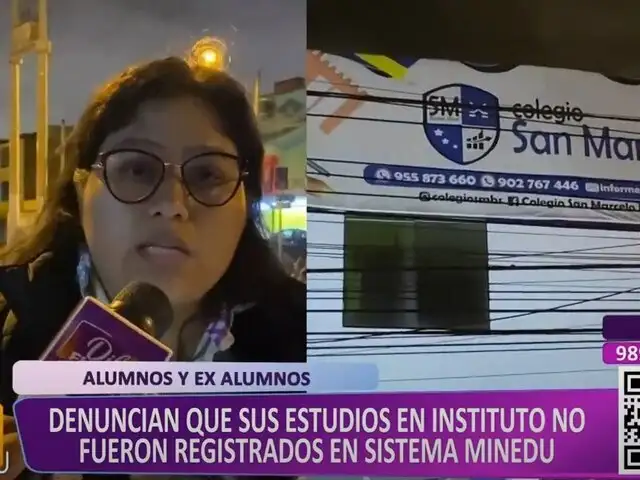 Estudiantes denuncian que instituto no registró sus estudios ante el Minedu