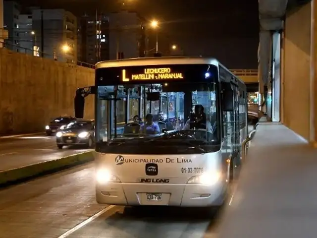 ATU amplía el servicio ‘Lechucero’ del Metropolitano