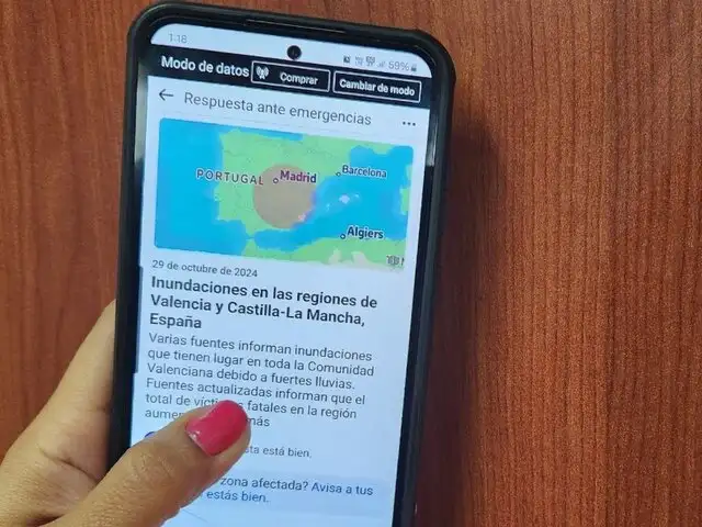 Inundaciones en Valencia: Facebook habilita botón para avisar que te encuentras a salvo