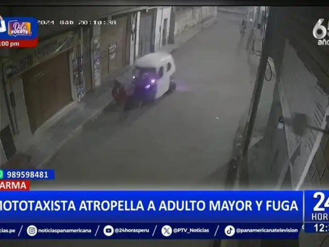 Tarma: mototaxista atropella a adulto mayor con discapacidad