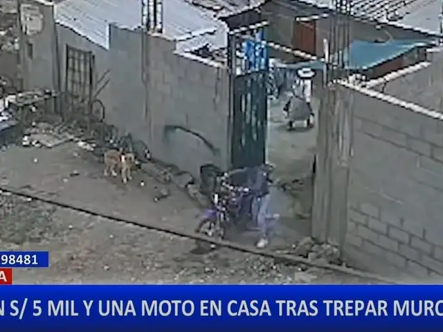 Pareja de delincuentes roba 5 mil soles y una motocicleta en vivienda de Juliaca