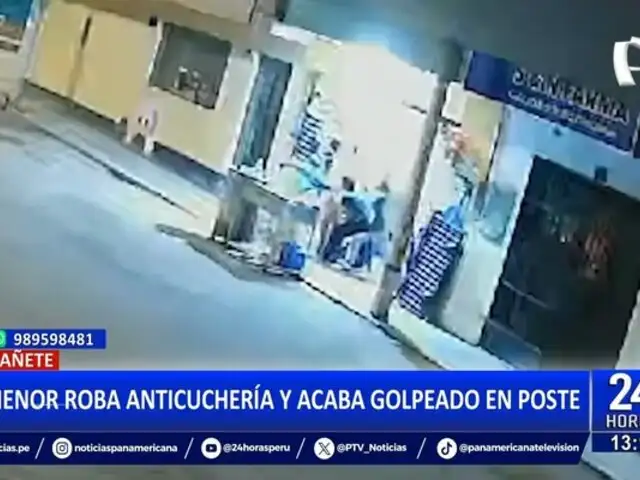 Cañete: menor roba en anticuchería y acaba golpeado