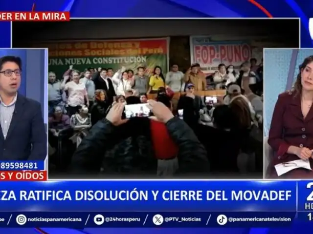 Poder Judicial ratifica disolución y cierre del Movadef