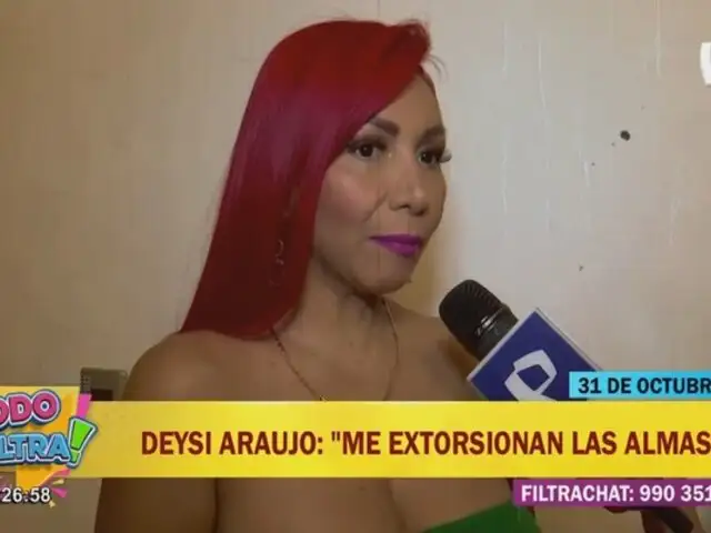 Deysi Araujo relata experiencias paranormales en su departamento: "Me extorsionan las almas"