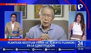 Presentan proyecto para restablecer la firma de Alberto Fujimori en la Constitución de 1993