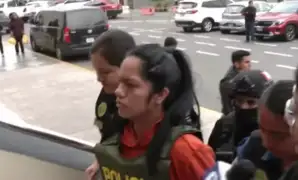 Trasladan a la Dirincri a presunta autora intelectual de triple asesinato en Ate