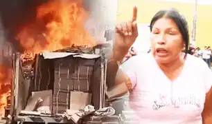 Vecinos culpan a presuntos barristas por voraz incendio en La Victoria