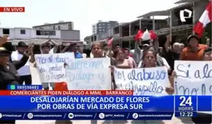 Barranco: Comerciantes de mercado de Flores protestan por posible desalojo