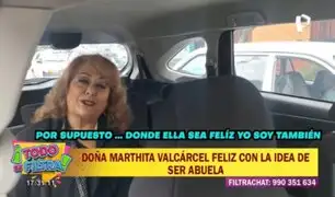 Martha Valcárcel apoya el deseo de maternidad de Milett Figueroa