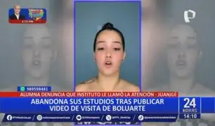 Juanjí: alumna abandona sus estudios tras publicar video de visita de Boluarte