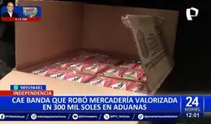 Independencia: Recuperan mercadería valorizada en 300 mil soles