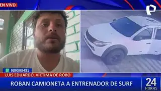 Entrenador de surf sufre robo de su camioneta en Surco