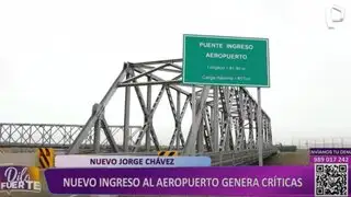 Usuarios y transportistas críticas nuevo acceso al Aeropuerto Jorge Chávez