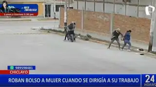 Mujer sufre violento robo de sus pertenencias en Chiclayo