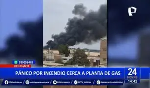 Chiclayo: pánico por incendio cerca a planta de gas