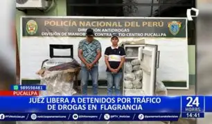 Pucallpa: ¡El colmo! capturan a traficantes de droga en flagrancia pero juez los libera