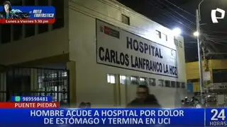 Puente Piedra: hombre acude a hospital por dolor de estómago y termina en UCI