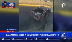 Arequipa: conductor recibe seis balazos durante asalto a su camioneta