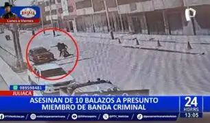 Juliaca: Asesinan de 10 balazos a presunto miembro de banda criminal