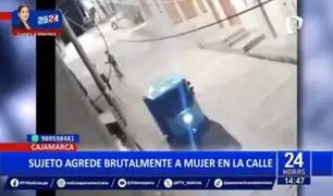 ¡Inaceptable! Sujeto agrede a mujer a "correazos" en la vía pública de Cajamarca