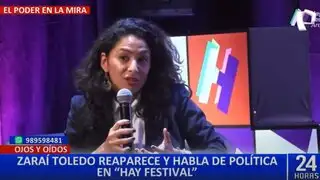 Hija de Alejandro Toledo cuestiona la falta de interés del gobierno por mejorar la educación