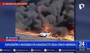 Venezuela: Chavismo no descarta que explosión en gasoducto haya sido un "ataque"