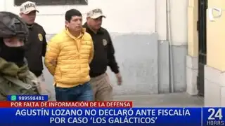 Caso "Los Galácticos": Agustín Lozano no declaró ante la Fiscalía por falta de documentación