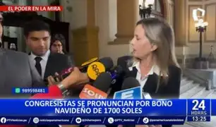 Maricarmen Alva sobre bono de 1700 soles: "Con eso se ayuda en navidad"