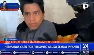 Surco: Intervienen a gemelos por presunto abuso sexual a menor y posesión de pornografía infantil