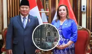 Comitiva del presidente de Indonesia habría esperado alrededor de 10 minutos para ingresar a Palacio de Gobierno