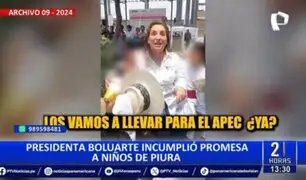 Dina Boluarte incumplió promesa a niños de Piura: No los invitó a danzar en cumbre APEC